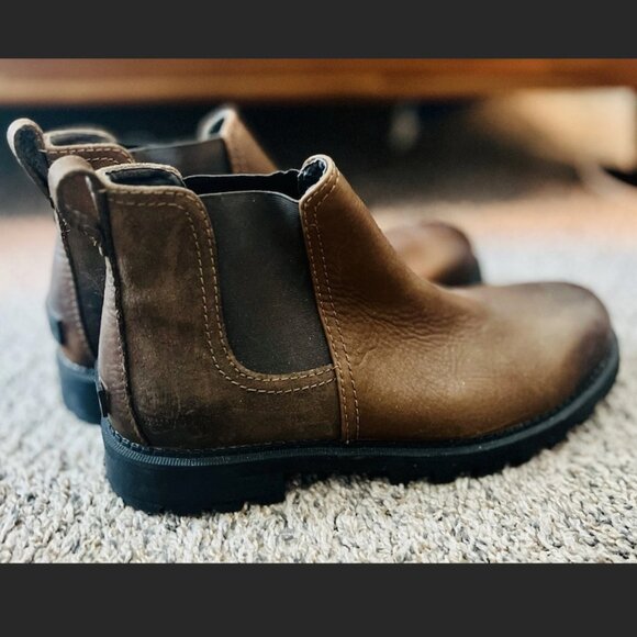 Sorel Mad Brick Chelsea Waterproof Boot - Mens, Saddle, 12 US - Picture 3 of 6